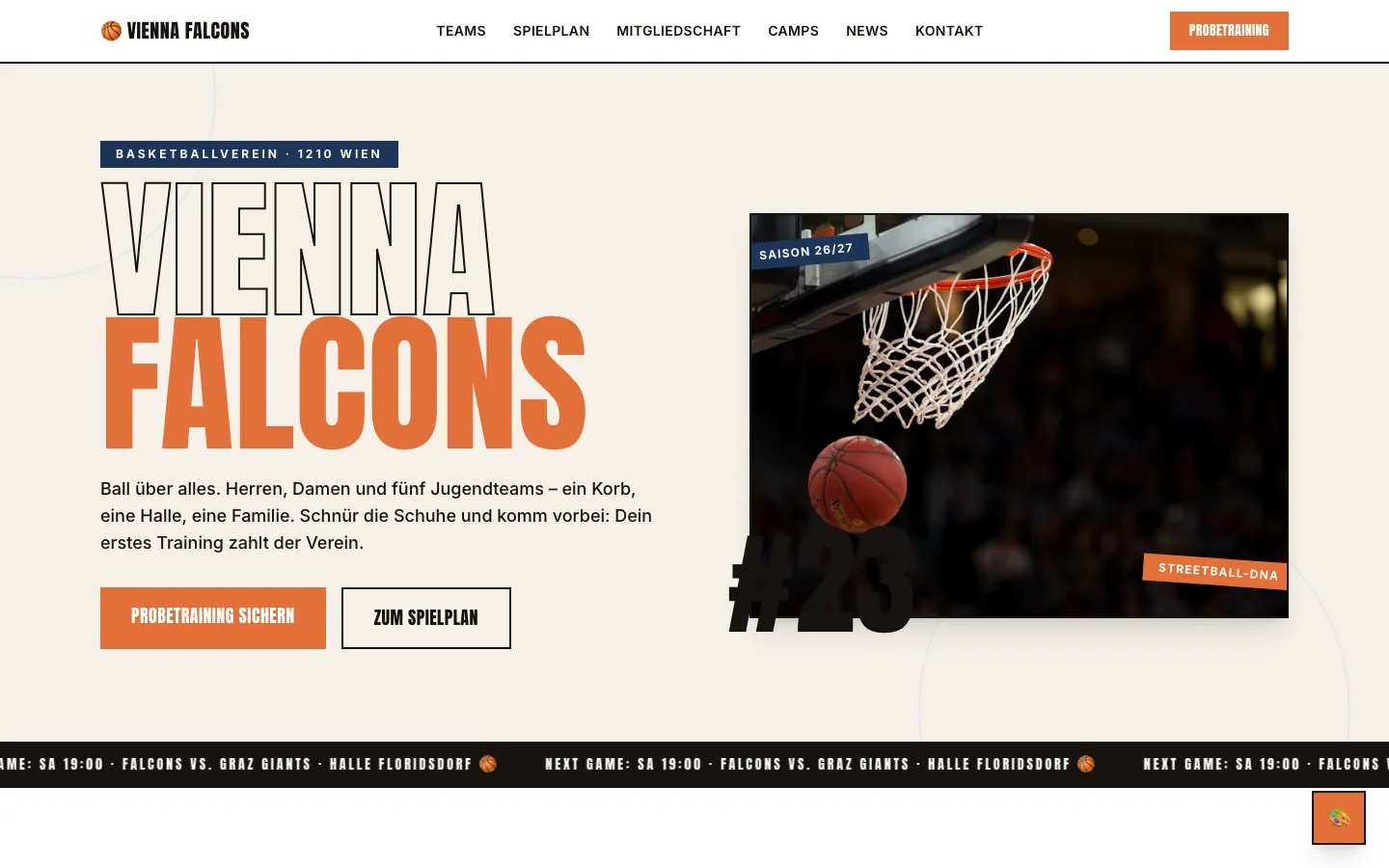 VIENNA FALCONS – Basketball