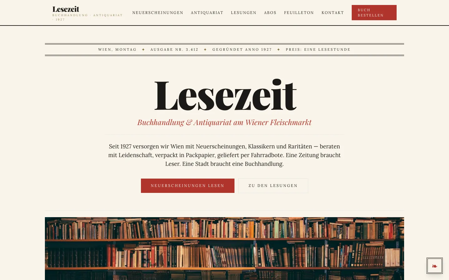 Lesezeit – Buchhandlung & Antiquariat