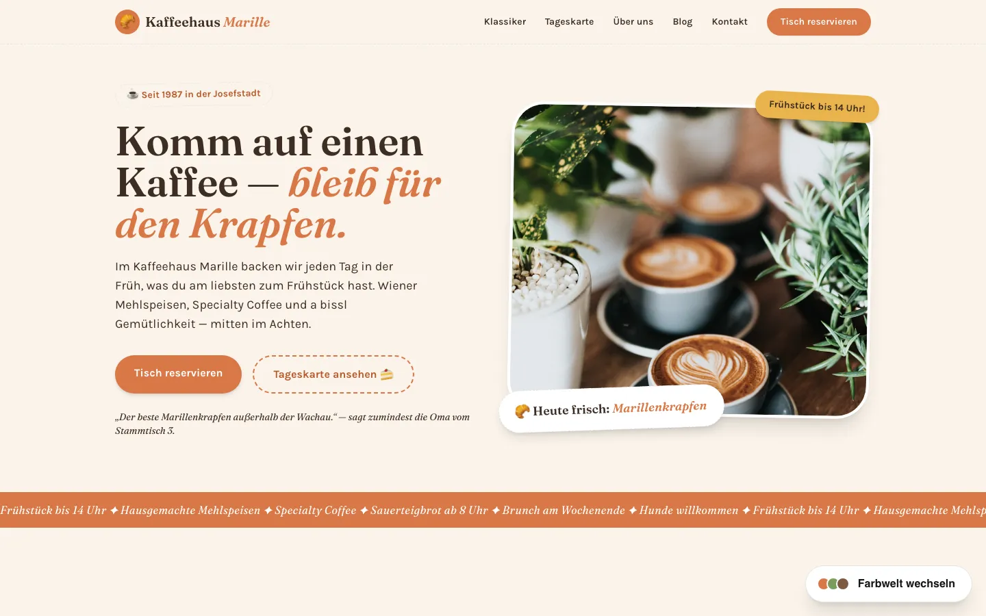 Kaffeehaus Marille – Café