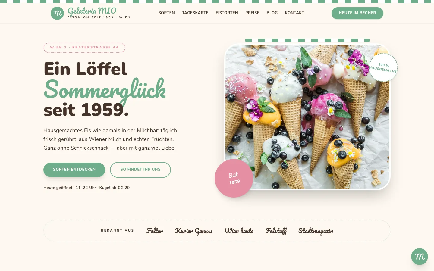 Gelateria MIO – Eissalon