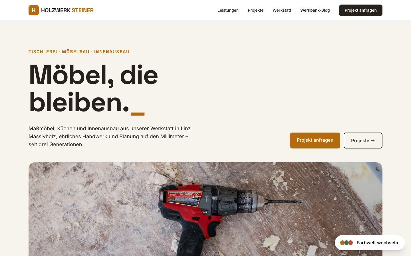 Holzwerk Steiner – Tischlerei