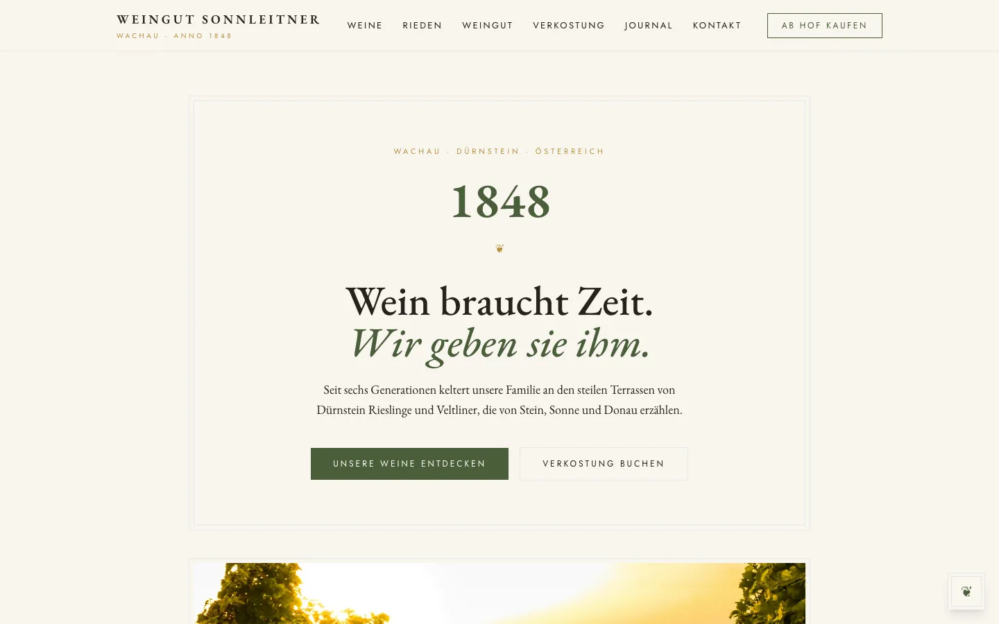 Weingut Sonnleitner – Wachau